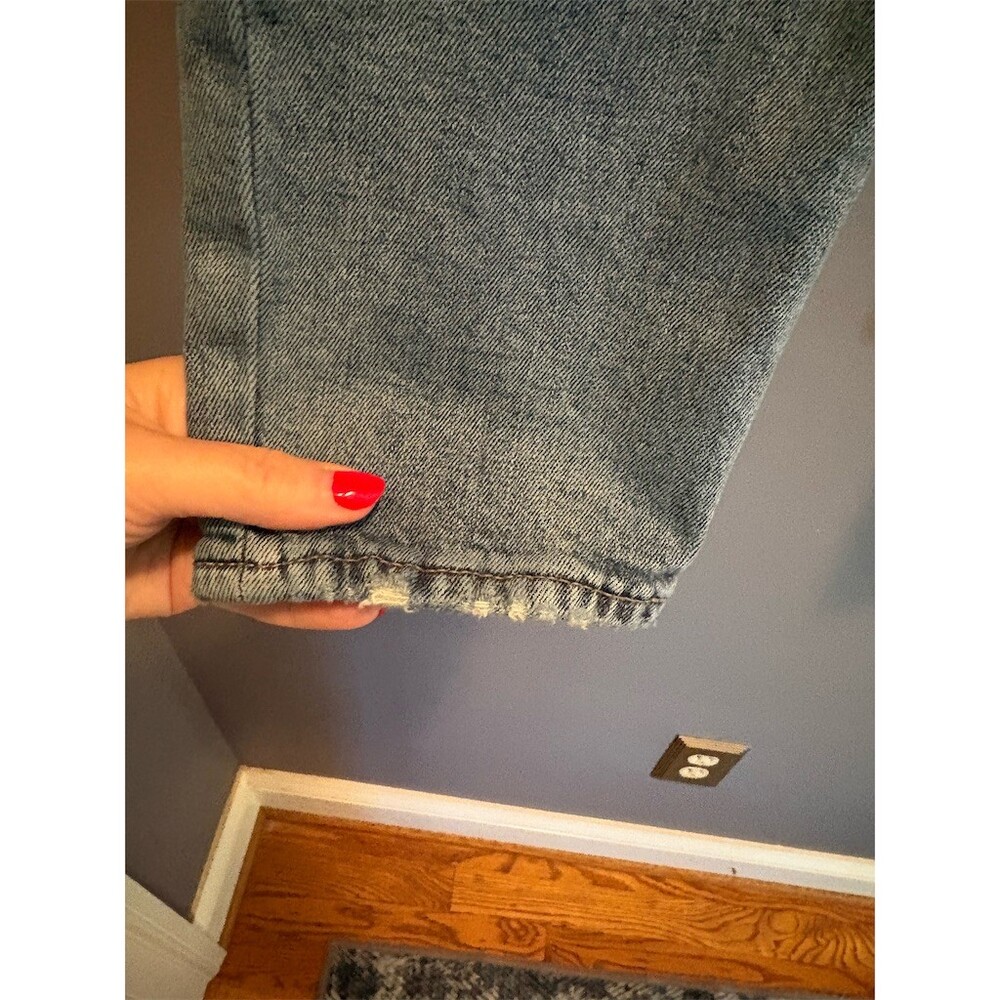 Old Navy OG Straight Jeans Womens Size 12 Light Wash Blue Hi-Rise - Picture 4 of 13
